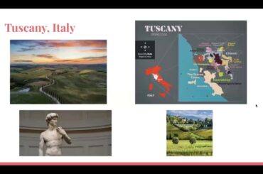 HBM 350 Wine Regions Project - Tuscany, Italy