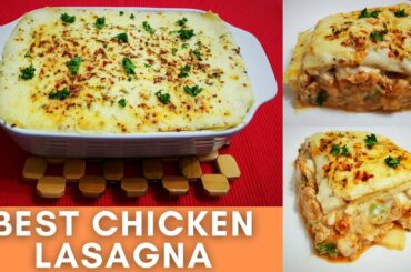 Best Chicken Lasagna Recipe | Chicken Lasagna | Italian Recipes | The Cooking Melody |