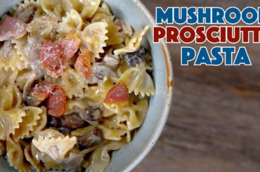 Better Than Take-Out! Mushroom Prosciutto Pasta Recipe - Glen & Friends Cooking - Not Italian Recipe