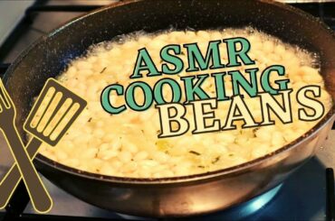 30 MINUTES ASMR: COOKING BEANS SOUND (ITALIAN VEGAN FOOD) - ASMR IN CUCINA - RECIPE IN BIO (ENG-ITA)
