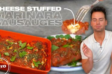 Stuffed Marinara Italian Sausages! (KETO & EASY)