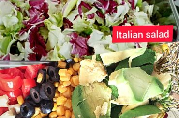 Italian salad recipe/Your best recipe for salad/How to prepare Italian salad.