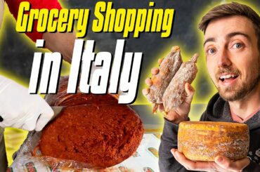 Grocery Shopping in ITALY for the First Time