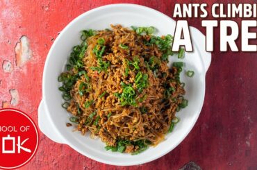 Ants Climbing a Tree Recipe (Pork and Noodles Stir Fry) | Wok Wednesdays