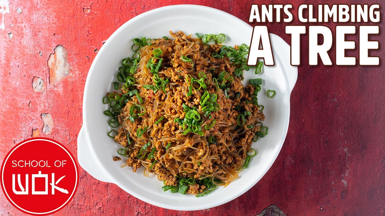 Ants Climbing a Tree Recipe (Pork and Noodles Stir Fry) | Wok Wednesdays Ants Climbing a Tree Recipe (Pork and Noodles Stir Fry) | Wok Wednesdays