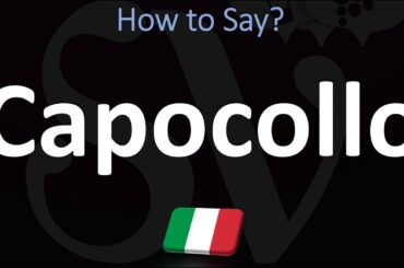 How to Pronounce Capocollo? (CORRECTLY) | Italian Charcuterie Board, Pronunciation Guide