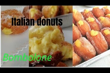 Dougnut|| Italian Donuts| soft and fluffy donut ||Basic Bombolone|| recipe included pastry cream