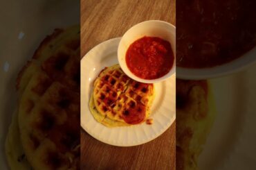 Chaffle Pizza on the Dash Mini Waffle Maker #shorts