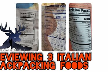 Backpacking Food: 3 Italian Options