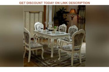 Modern Style Italian Dining Table 100% Solid Wood Italy Style Luxury round Dining Table set o1113