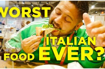 WORST ITALIAN FOOD EVER? IS THIS REAL ITALIAN PIZZA? / BOSTON SERIES