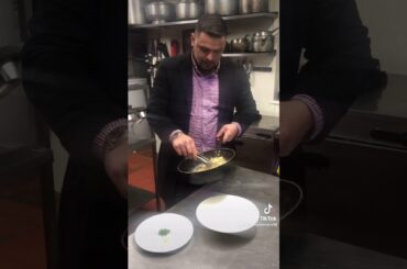 Pasta with mushrooms wite wine and italian spicy sausages