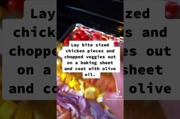 #shorts Sheet Pan Italian Chicken Meal Prep