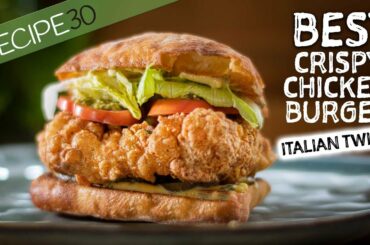 Italian Twisted Fried Chicken burger