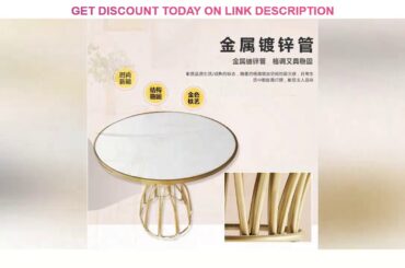 Nordic Minimalist Modern Gold Iron Art Marble Circle Showroom Dining Table Small Apartment-Style Ca