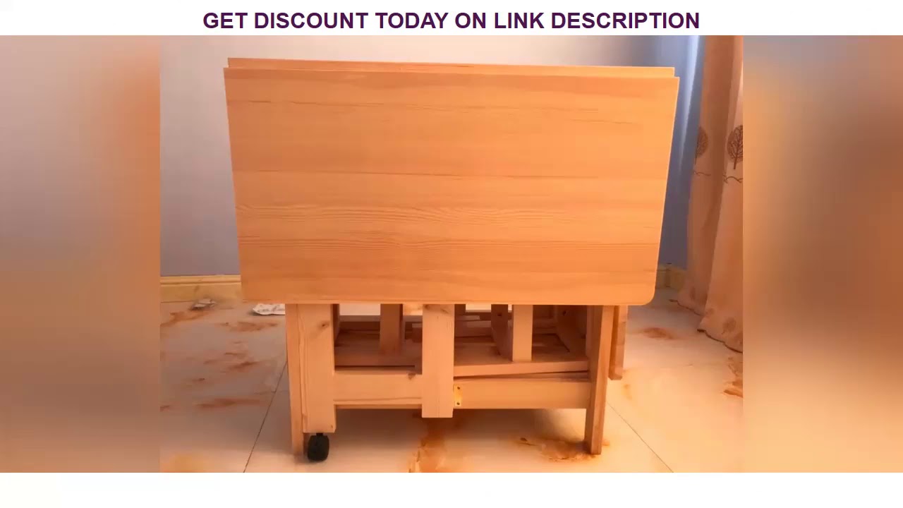 High Quality Solid Wood Folding Dinning Table Set Multifunctional Mesa de comedor Plegable Desk Fol High Quality Solid Wood Folding Dinning Table Set Multifunctional Mesa de comedor Plegable Desk Fol