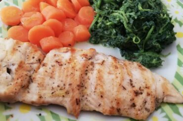 chicken breast grilled with spinach- carrot || Italian dish ||healthy food ||