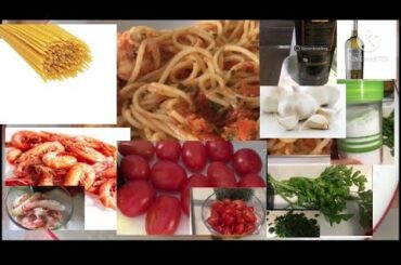 Italian-style Shrimp Spaghetti