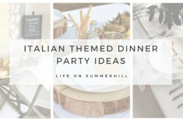 TRENDING ITALIAN THEMED DINNER PARTY IDEAS