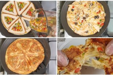 10 Minute Breakfast Recipe | Tear & Share Italian Omlette Pizza |  Hindi & Urdu | Quick & Easy