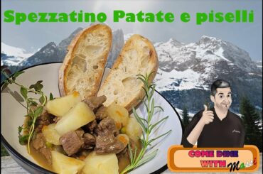 spezzzatino patate e piselli - Italian food recipe