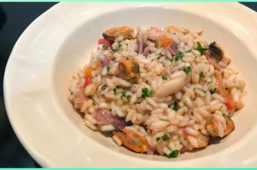 Italian Seafoods Risotto | Risotto ai frutti di mare | Quick & Easy Recipe | #shorts