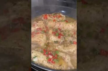 Codfish simmer in white wine and coconut milk / curry turkey neck / baked chicken seasoned/ #shorts