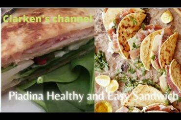 #foodvlog Healthy and Easy Piadina Bread Recipe | Italian Traditional Flatbread
