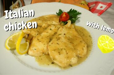 Lemon chicken recipe | Italian chicken recipe