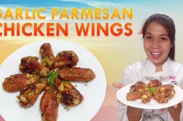 HOW TO MAKE  GARLIC PARMESAN CHICKEN WINGS | ITALIAN AMERICAN CUISINE RECIPE | CHICKEN RECIPE