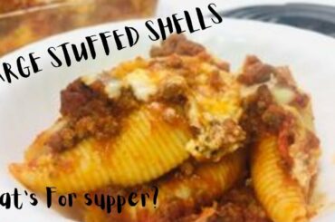 Easy Stuffed Shells // What's For Supper // Italian Cuisine // Easy Meals