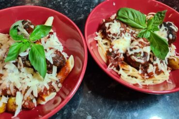 How to cook Italian meatball spaghetti/pasta