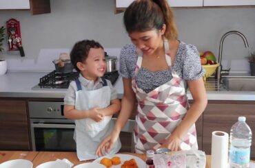 Cooking Cambodian dessert with Gabriel /Dolce Cambogiano con Patata dolce & Pumpkin e latte di cocco