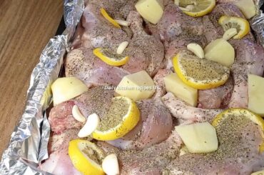 ricetta di pollo e patate al forno chicken & potato Italian chicken recipe |daily kitchen recipes UK