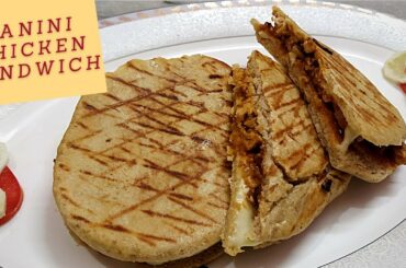 Panini Chicken Sandwich-Italian Chicken Sandwich Recipe-Homemade Recipe