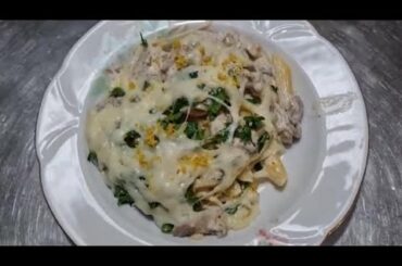 The King of Italian kitchen ,creamy mushroom garlic pasta recipe