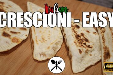 Easy Recipe, Italian CRESCIONE Home-cooked in the stove