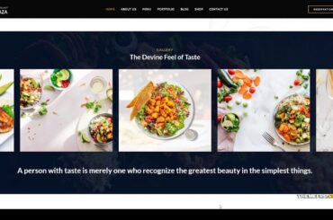 Palmplaza - Restaurant and Cafe WordPress Theme bread cafe Website Builder
