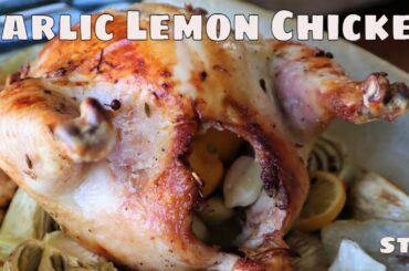 GARLIC LEMON CHICKEN - ROAST LEMON CHICKEN - ITALIAN RECIPE