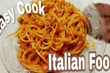 Italian  Spaghetti creamy & cheesy pasta recipe/Songback vlog