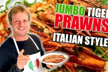 JUMBO TIGER PRAWNS | Italian Style with Salmoriglio condiment