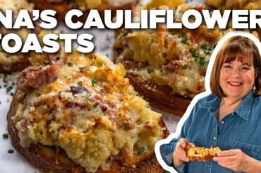 Ina Garten's Cauliflower Toasts | Barefoot Contessa | Food Network