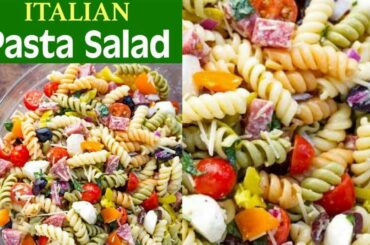 The Best Italian Pasta Salad Recipe -Simple salad recipe with Secret Sauce ingredients.