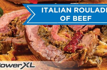 Savory Italian Roulade of Beef Recipe I PowerXL Microwave Air Fryer Recipes