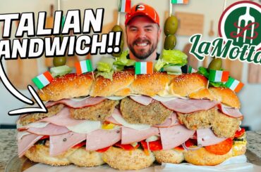 Supersized Soprano Italian Cold Cut Sandwich Challenge!!