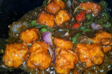 Street food style Chilli Paneer recipe #shorts