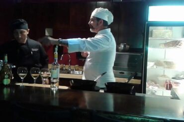 Chef Giuseppe with Chef Aldo and the lugana wine