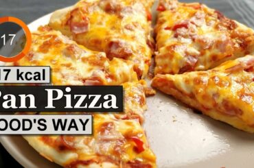 Pan pizza recipe | Ingredients calories | Greek Food’s Way