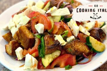Delicious Tuscan Bread Salad Panzanella Cooking Italian with Joe