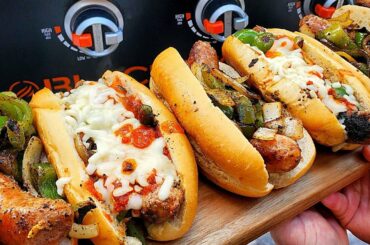 Blackstone Griddle Italian Sausage Sandwiches:  Just like my mom used to make!